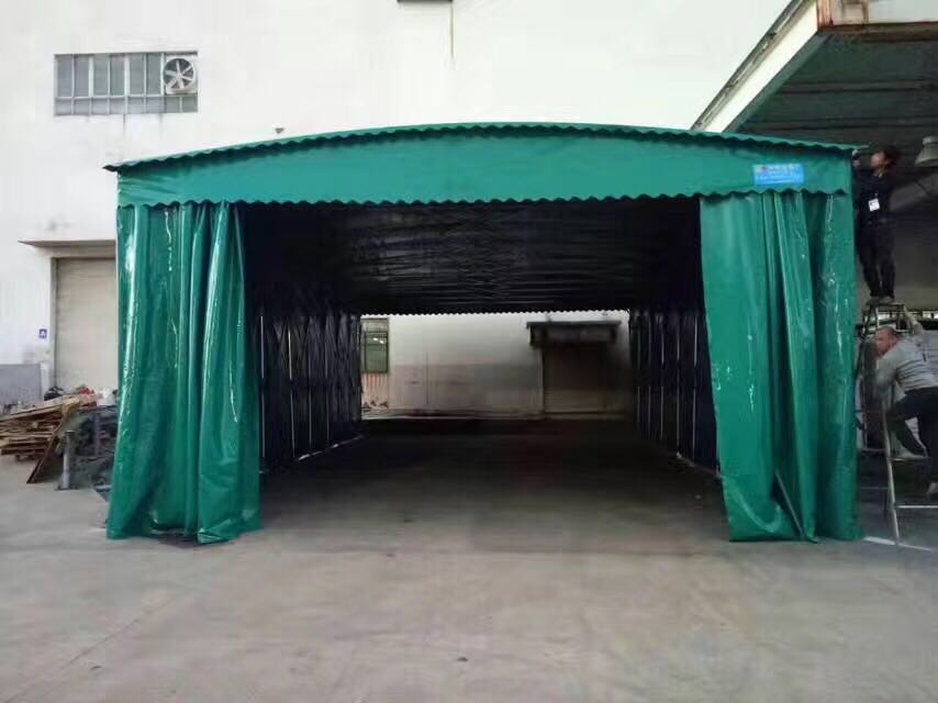 云南定做夜市排挡烧烤篷推拉帐蓬雨棚移动伸缩遮阳棚物流仓库蓬停车棚