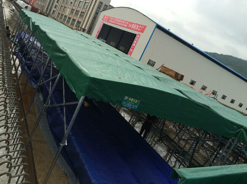 广东汕头定制推拉雨棚大型仓库伸缩帐篷烧烤宵夜停车位移动活动大排档雨篷