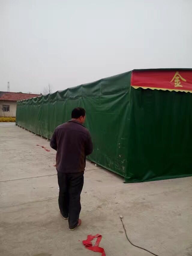 河北衡水定制推拉雨棚大型移动帐篷简易仓库蓬活动棚夜宵棚伸缩遮阳棚折叠车棚