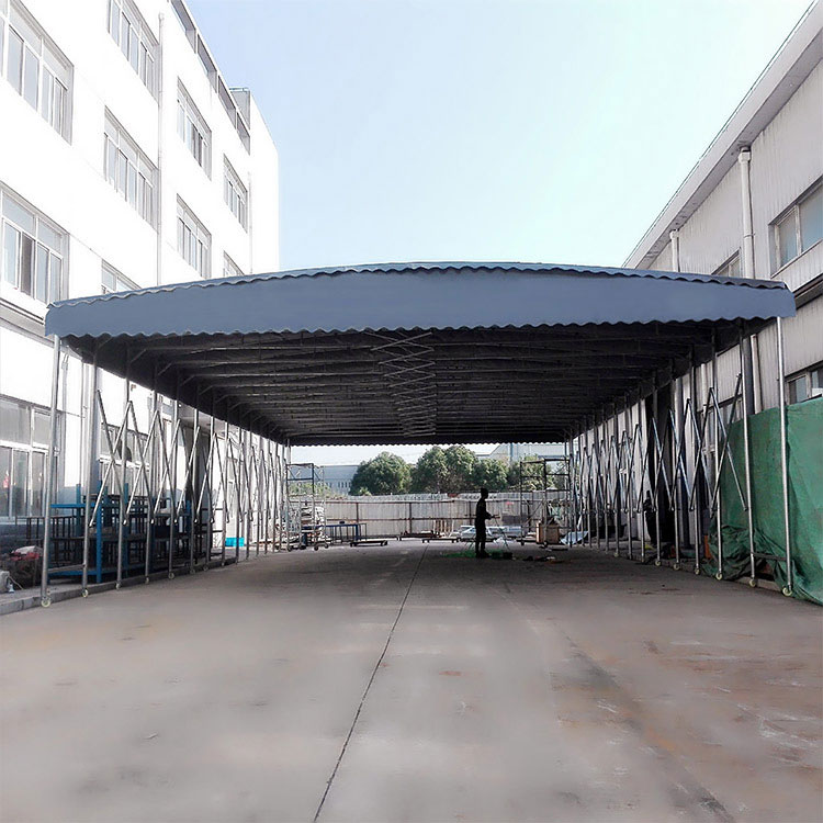 赵县推拉蓬雨棚活动帐篷户外大型移动伸缩遮阳棚大排档棚夜宵篷停车棚