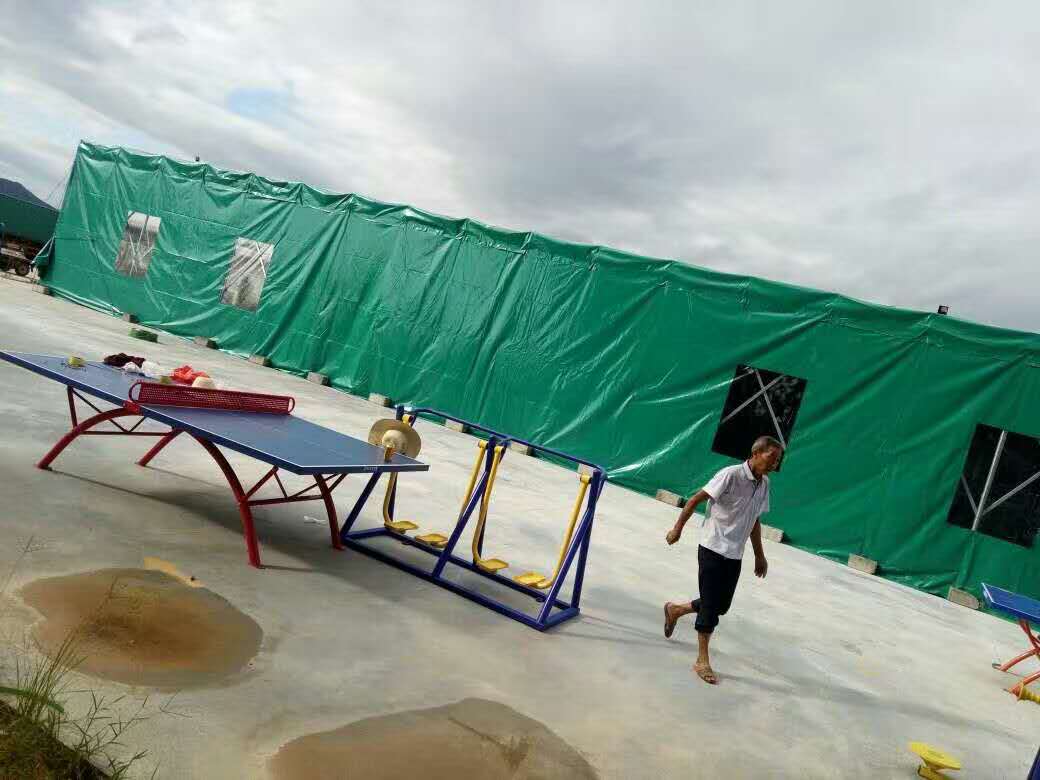 海南海口定做活动仓库棚移动推拉棚活动蓬物流临时帐篷户外雨棚收缩汽车棚