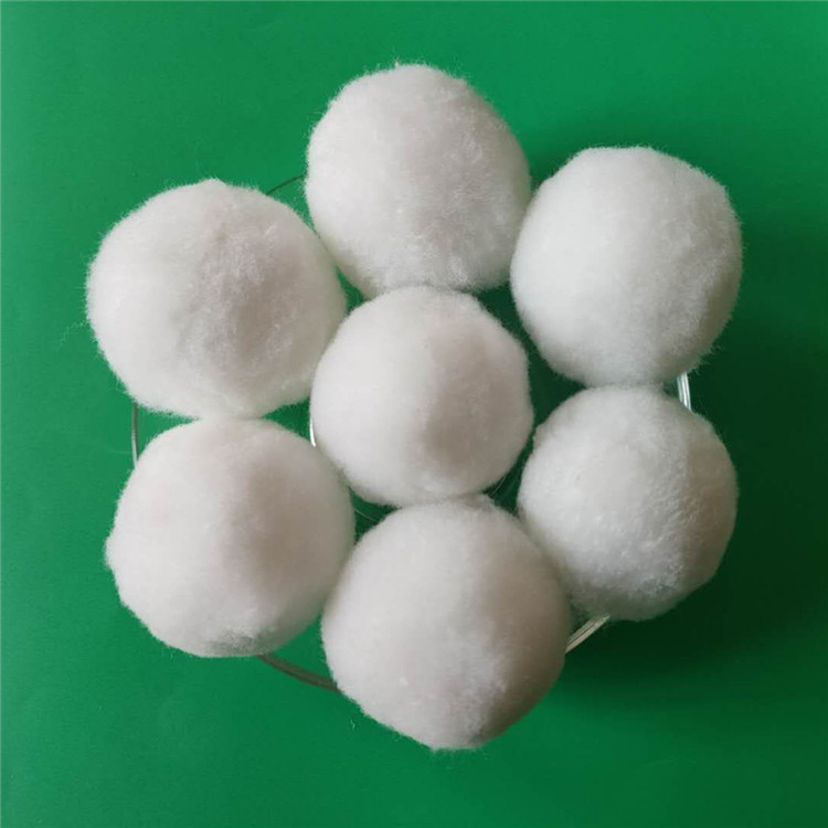 35mm纤维球吸附过滤污水除油 腈纶丝纤维球用于过滤器净化