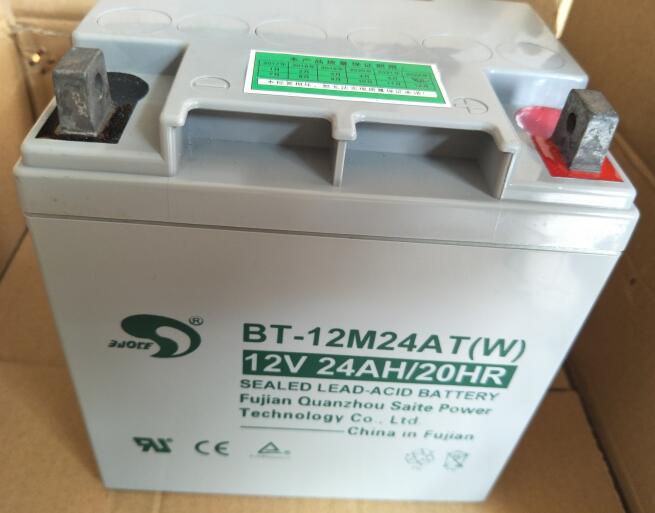 赛特蓄电池BT-12M24AT 12V24Ah消防系统 车库卷帘