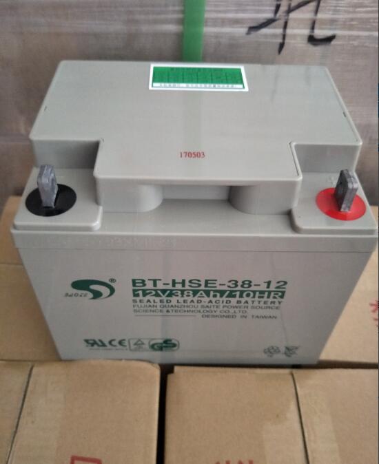 赛特蓄电池BT-HSE-38-12 12V38Ah UPS消防机柜照明