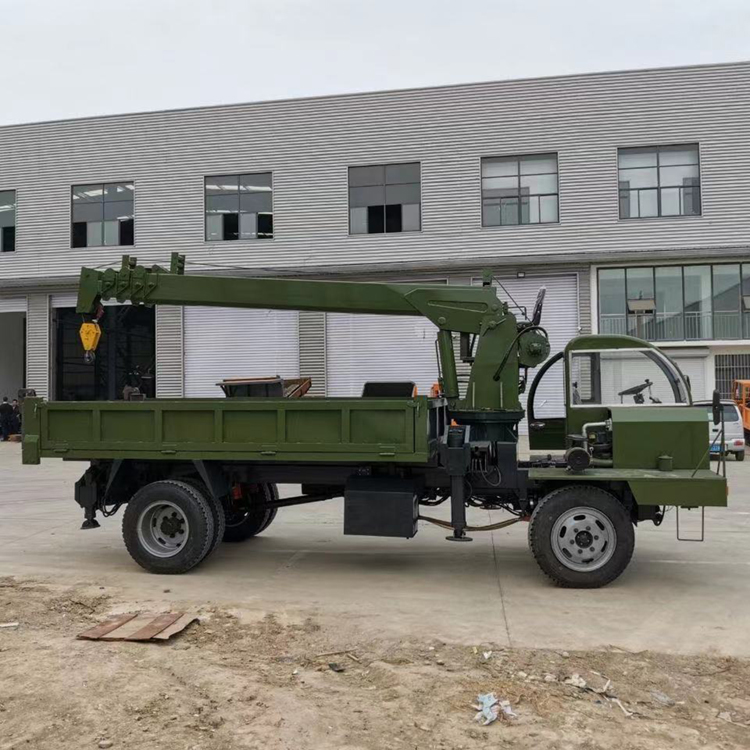  久胜机械定制拉土方运输吊挖车 12吨自备吊车 小型油电两用自制吊车 折叠式起重吊机 