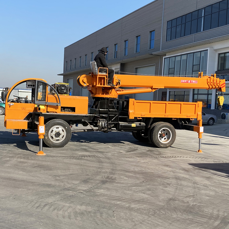    全新自制底盘3吨随车起重机 园林装车吊车 工程建筑自制随车吊