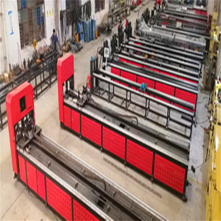 四川达州方管货架自动冲孔机 货架自动冲床调机教程宏大机械