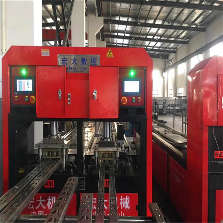 山西晋城方管货架数控冲床 镀锌方管全自动打孔机厂家请认准宏大机械
