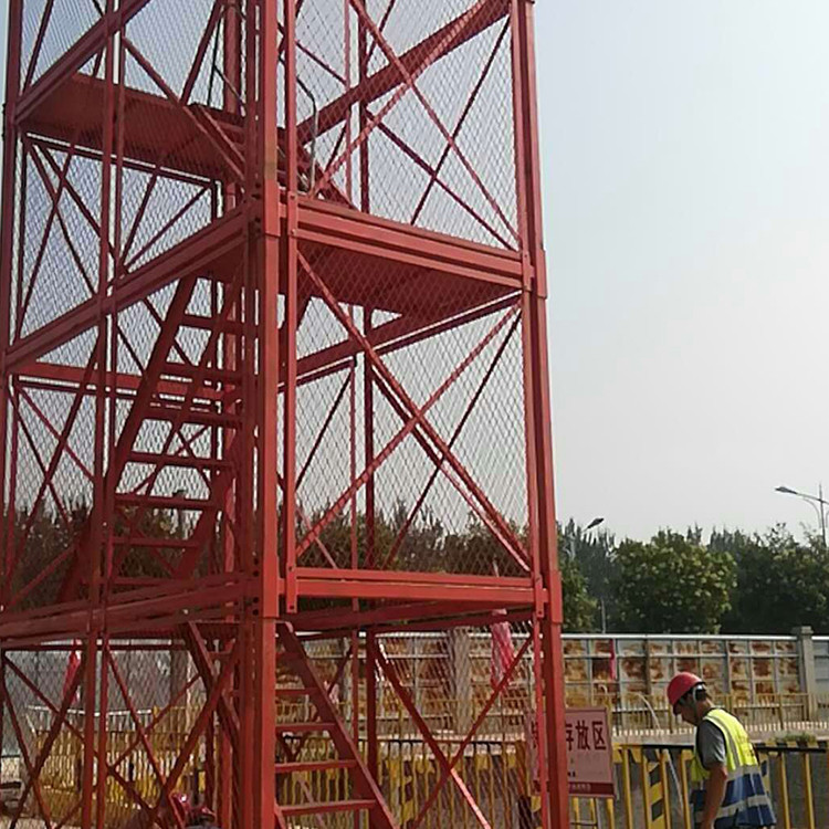 现货出售 工地基坑安全梯笼 挂网式梯笼 基坑安全梯笼 质量放心