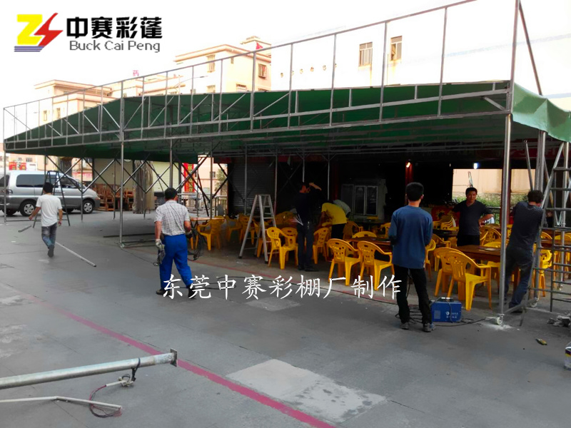 陕西省电动推拉雨棚烧烤大排档推拉雨蓬电动推拉棚测量安装定做 推拉篷