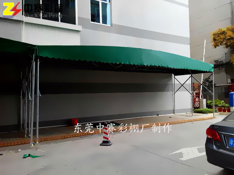 广西南宁隆安县移动推拉棚户外仓库电动推拉蓬手动活动蓬折叠伸缩雨棚厂区仓储棚
