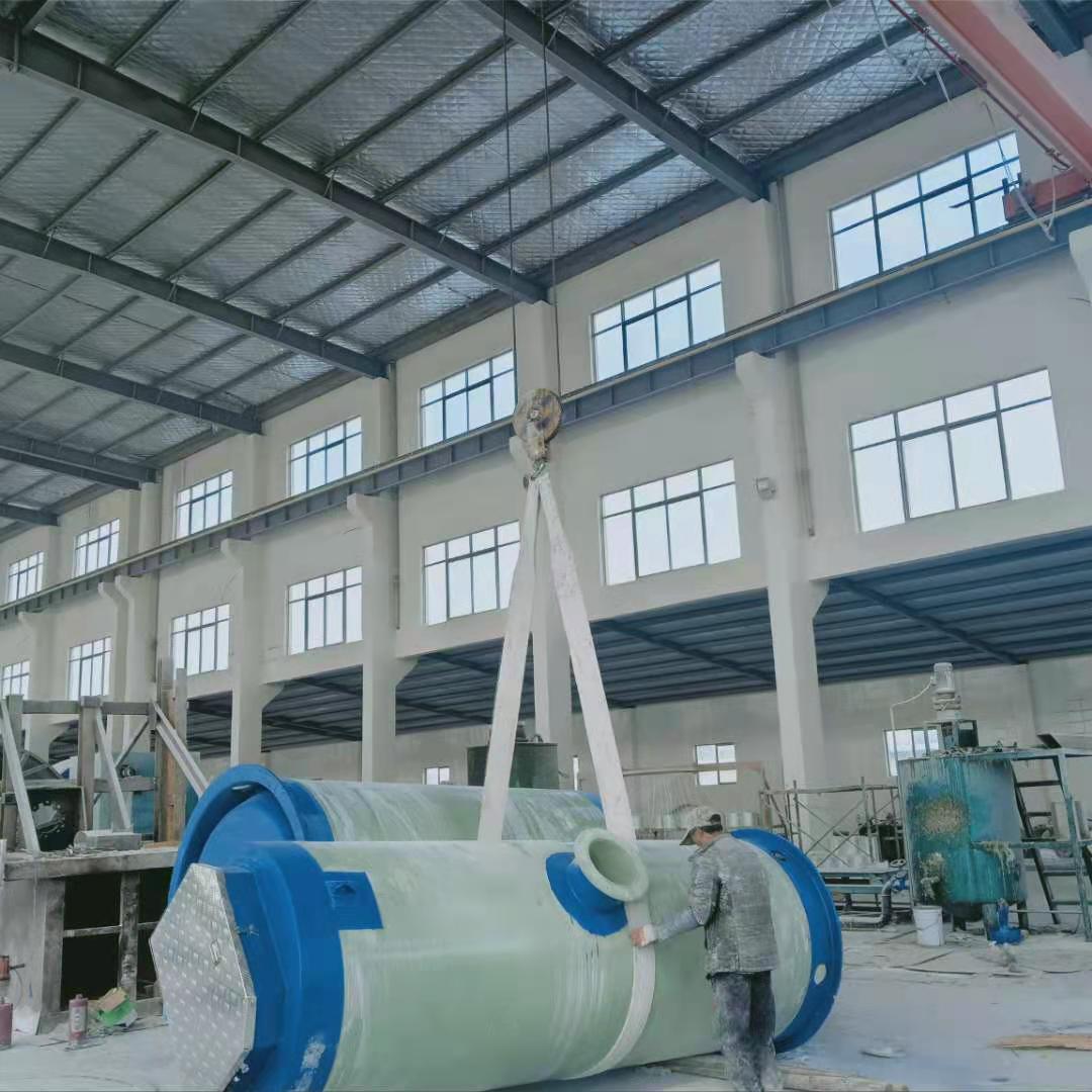 一体化预制泵站    污水提升一体化设备      玻璃钢一体化泵站