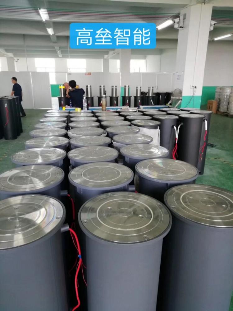 上海高档豪华型升降柱 便捷型防撞柱 半自动小区防撞警示柱