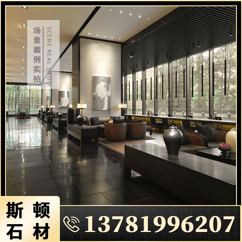 天然大理石火烧石台面餐桌面电视柜茶几浴室柜洗手台橱柜台面定制