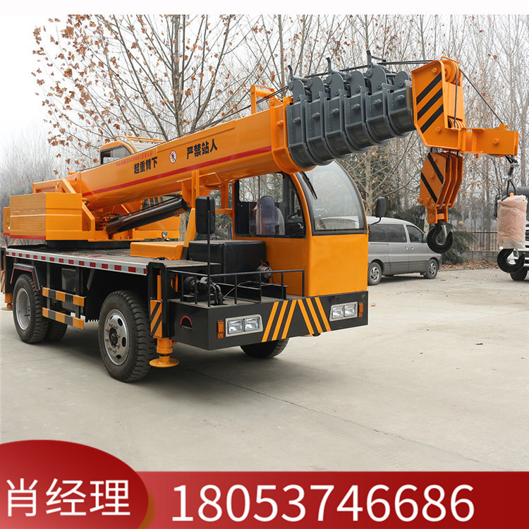 3-18吨自制吊车 工程建筑用伸缩大臂自制起重机 农村建筑民房用自制吊车
