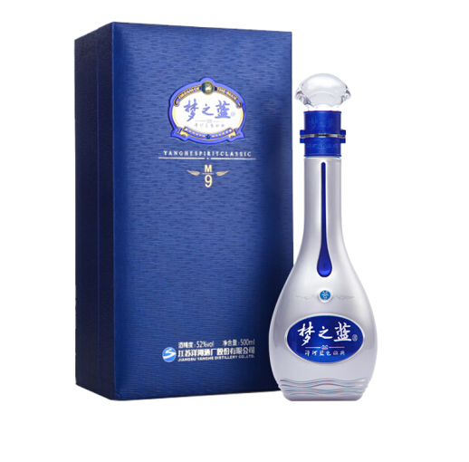 浓香梦之蓝M9 52度单瓶价格 批发团购