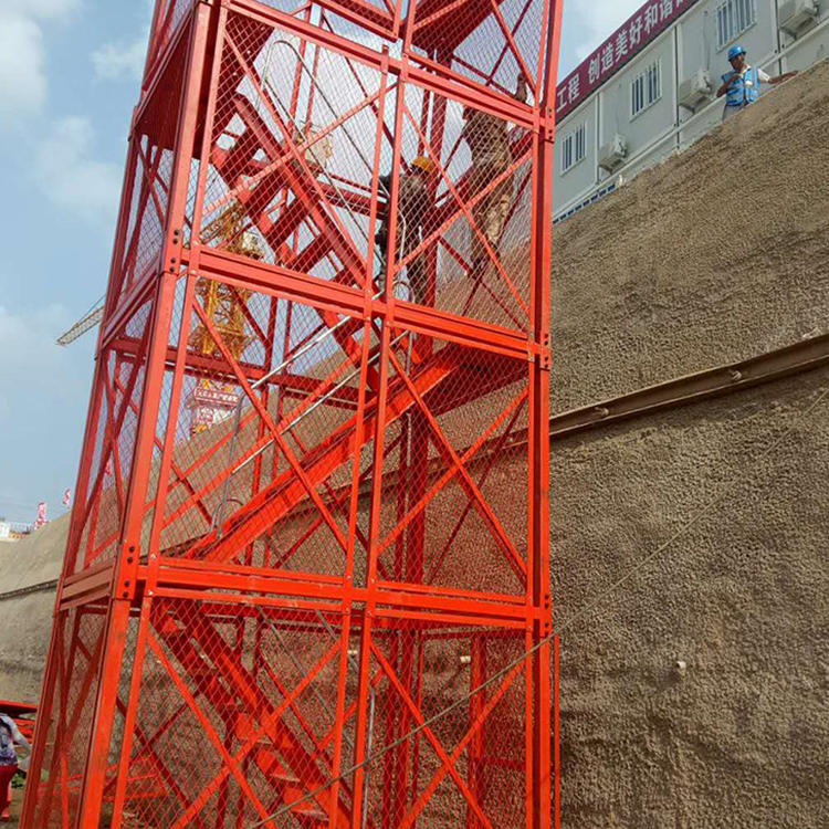 建筑承插式安全爬梯 桥梁墩柱施工安全爬梯 施工安全爬梯梯笼 来电订购