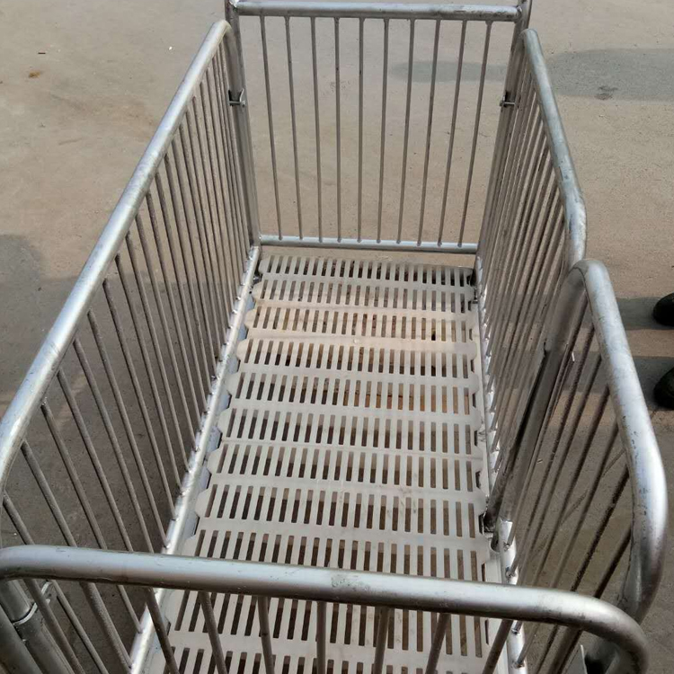 生产供应 养猪场装猪笼 养殖场用仔猪周转车 猪笼转运车 母猪转运车 可定制