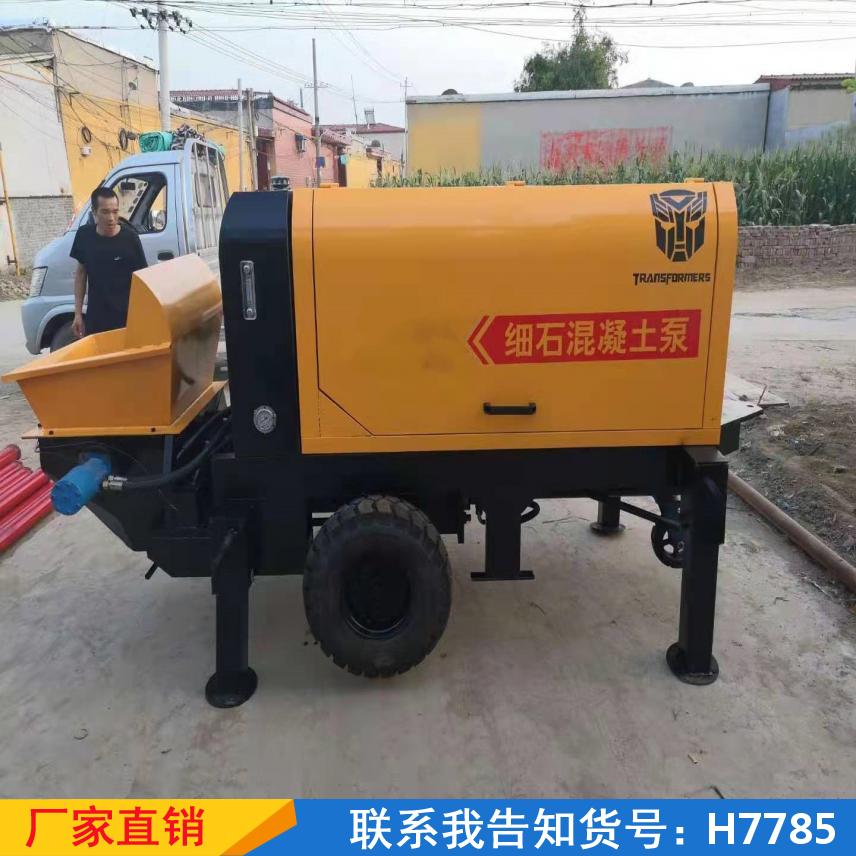 宏胜柴油地泵 大型大石子输送泵 细石小型混泥土拖泵货号H7785