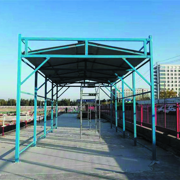广西  永邦定制  建筑施工移动式钢筋防护棚   木工棚   施工安全通道