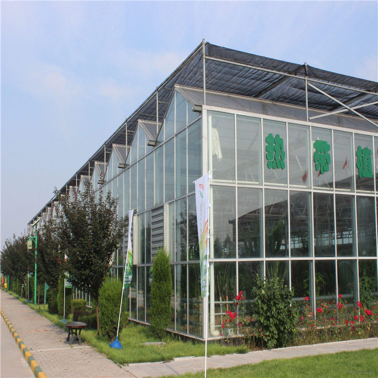 连栋玻璃温室大棚 花卉种植玻璃温室 玻璃温室厂家 北方