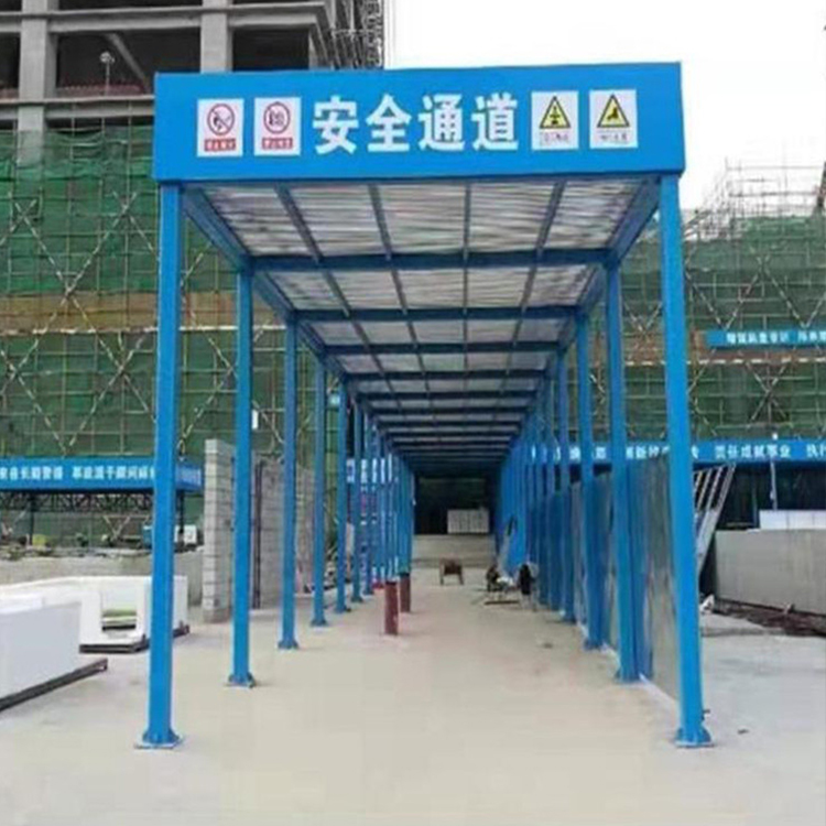 人行通道 永邦建筑器材供应 木工加工棚 双层安全防护棚 按时发货