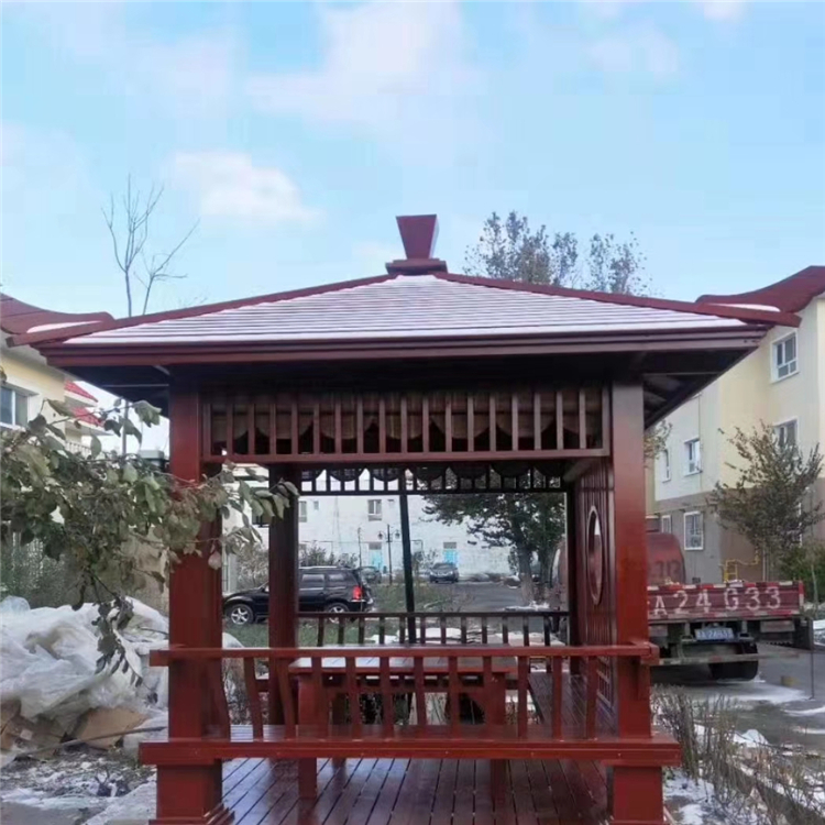 河南户外防腐木凉亭厂家 防腐木古建凉亭定制 木凉亭价格 厂家直营 经久耐用