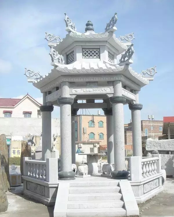 公园双层亭子 供应大量 公园石凉亭厂家 工艺好