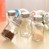 旭淼批发创意玻璃调料瓶现货胡椒瓶厨房用品双层调味瓶储料罐可定制
