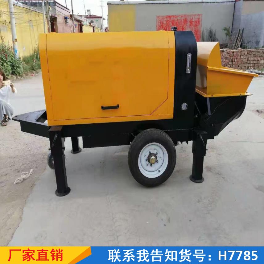 宏胜30型混凝土泵 大颗粒大骨料输送泵 小型电动二次构造柱泵货号H7785
