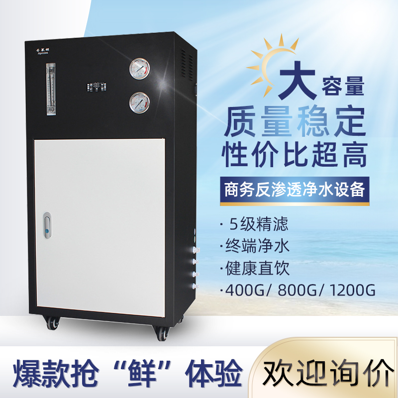 800G黑白箱式商务净水器RO反渗透工程水处理 商用纯水机厂家直发好用耐用