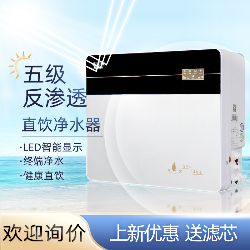 西安家用直饮净水器  纯水机厨房家电净水设备  RO反渗透5级过滤器 除水垢