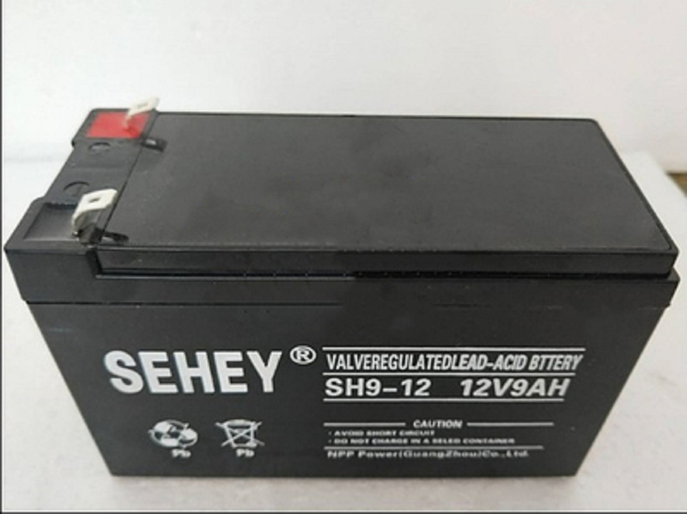 SEHEY西力蓄电池12V9AH免维护 SH9-12 UPS机器电源消防报警主机
