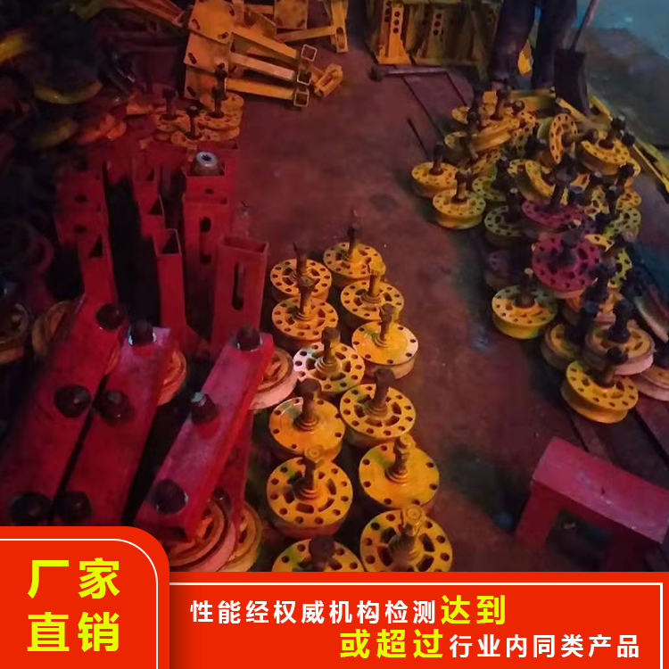 煤矿乘人装置托绳轮  猴车单托绳轮 猴车压绳轮 定做猴车托绳轮