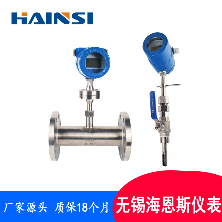 氮气管道式热式气体流量计 氧气氢气插入式热式气体质量流量计
