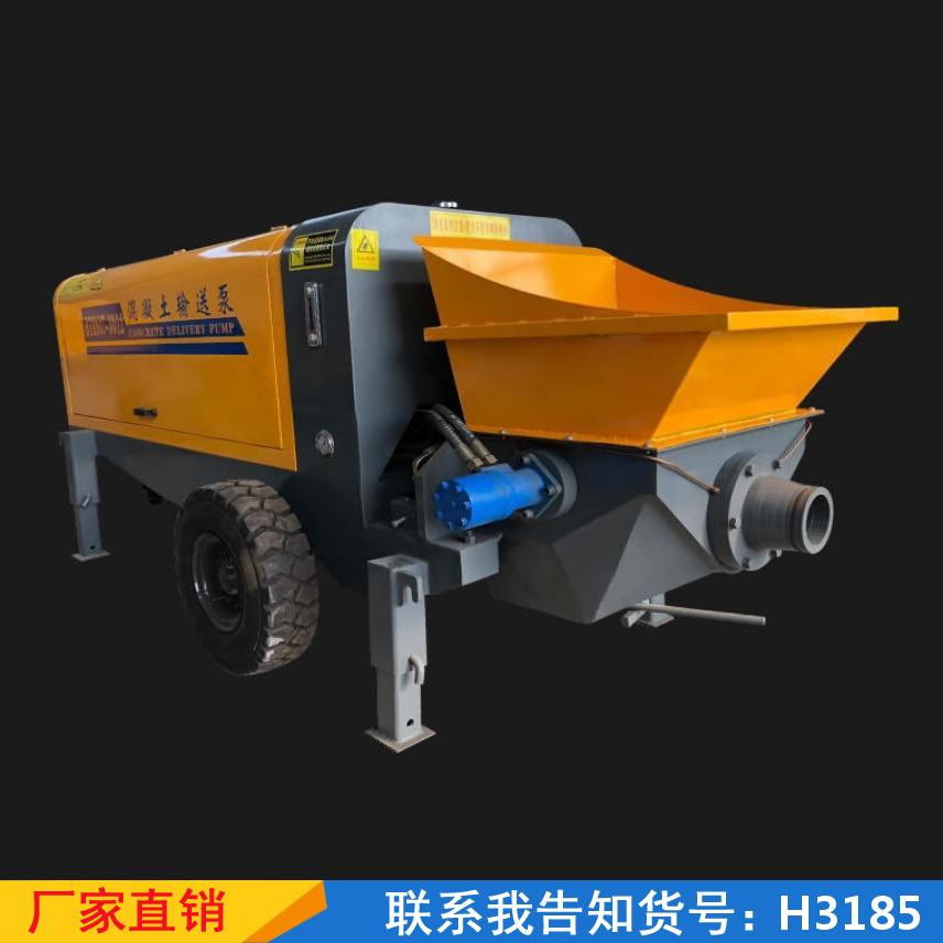 宏胜小型输送泵 建筑高压混凝土拖泵 402040石子细石泵货号H3185