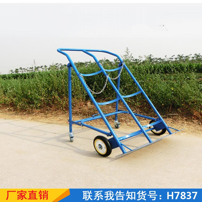 宏胜煤气手推车 乙炔车轮小推车 工厂静音氧气瓶小推车货号H7837