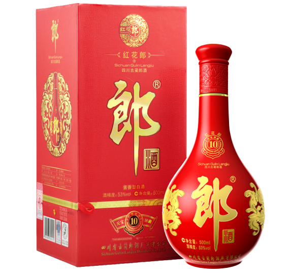 红花郎十年批发 整箱销售 年份报价