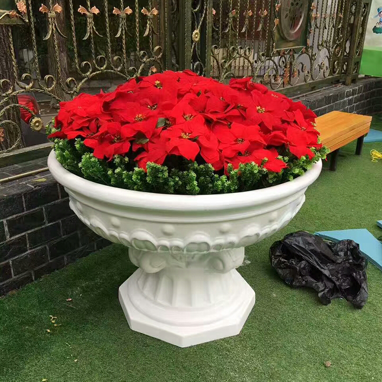 玻璃钢花盆 户外商场道路花盆 出售户外装饰花盆 现货供应