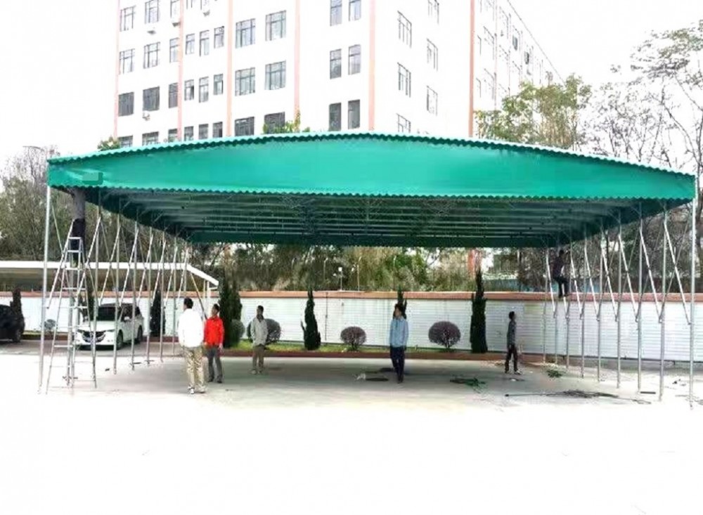 移动仓库推拉棚 工艺精良 折叠蓬 本地厂家安装