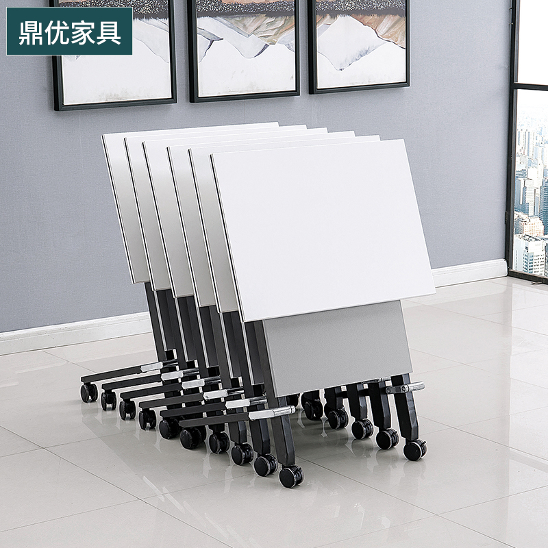 折叠培训桌厂家，拼接组合会议桌，学校辅导班洽谈长条桌