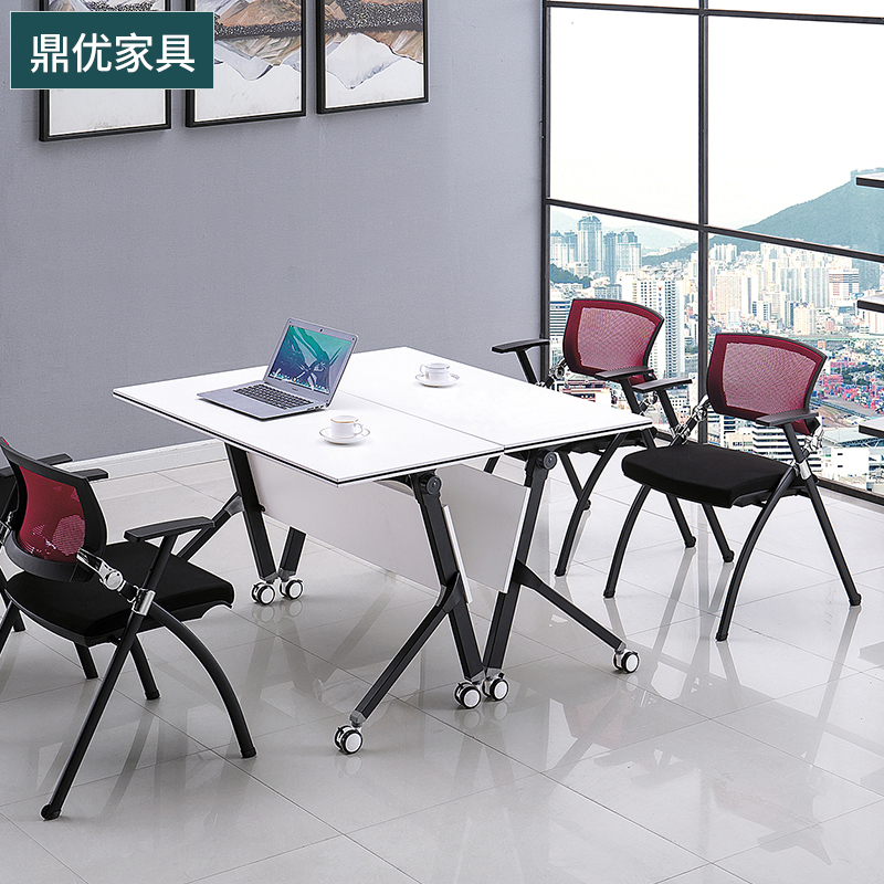 现代多功能组合型会议桌，学校用组合学习桌，可移动员工会议培训桌
