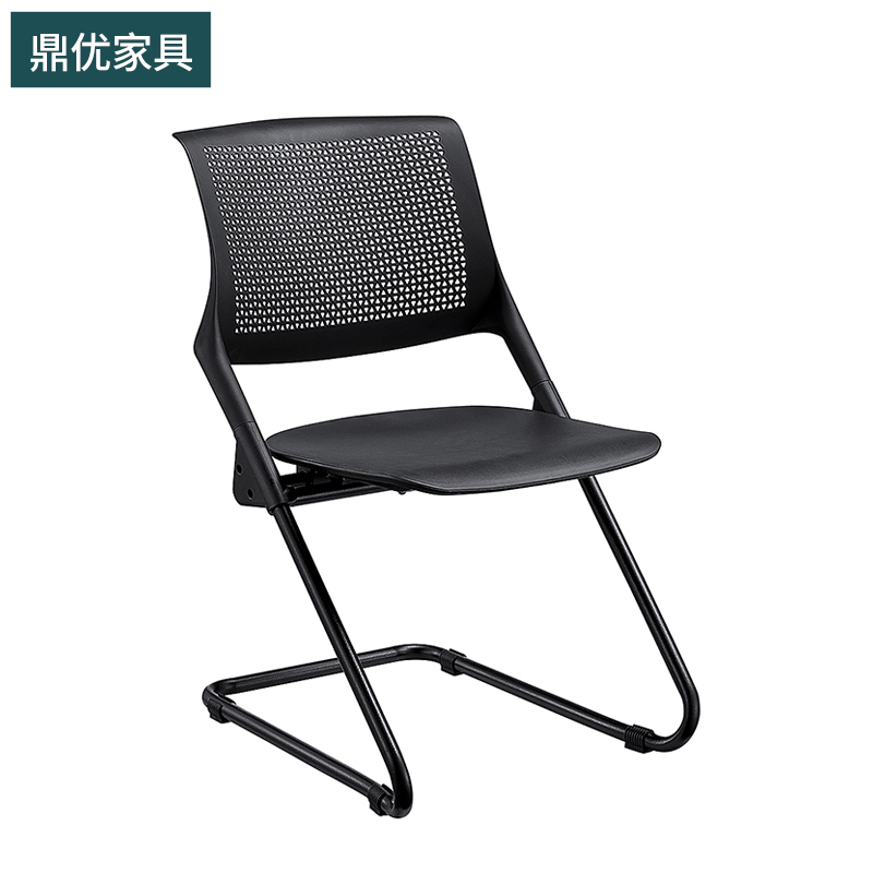 厂家直销折叠办公椅子，网布靠背培训椅带写字板，会议室折叠椅