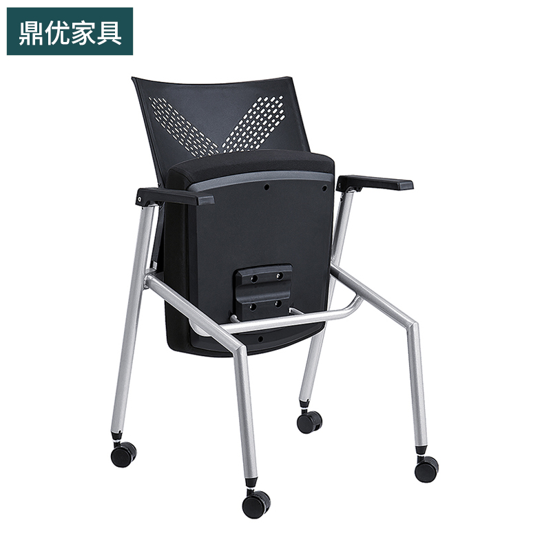 培训椅带写字板，折叠会议学生桌椅，书写教学椅办公折叠活动椅