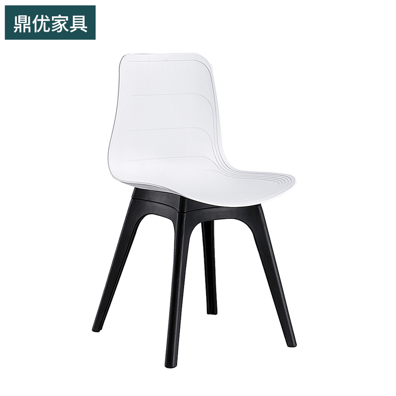 北欧餐椅加厚PP塑料椅，简约洽谈椅厂家，咖啡厅甜品网红靠背餐椅
