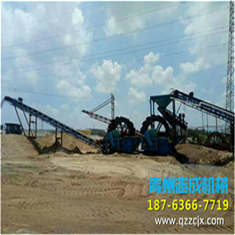 山东志成机械高产量洗砂机、筛沙机价格  设备定制  