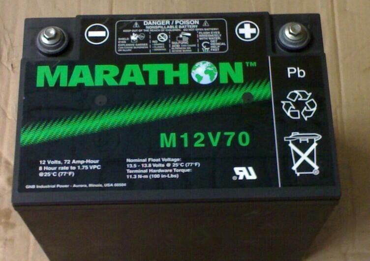 GNB蓄电池M12V70监控消防太阳能发电机房通讯UPS储能电瓶