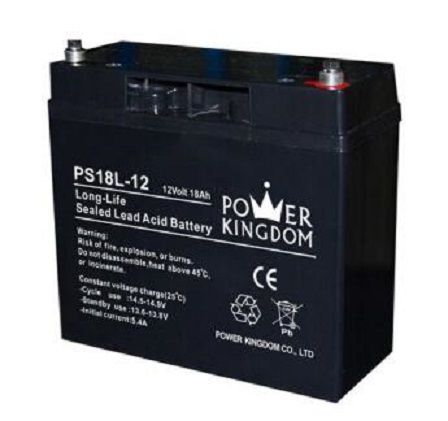 POERKINGDOM三力蓄电池PS18L-12 12V18AH UPS主机警报 防卫音响