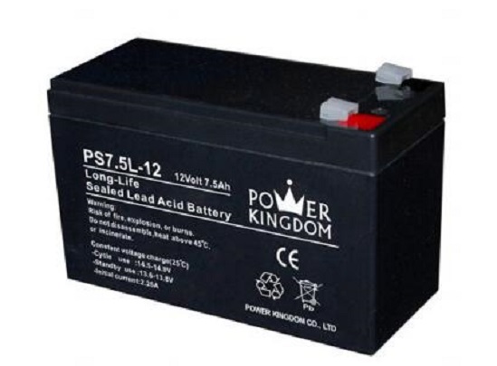 POERKINGDOM三力蓄电池PS7.5L-12 12V7.5AH 机器内置 消防主机