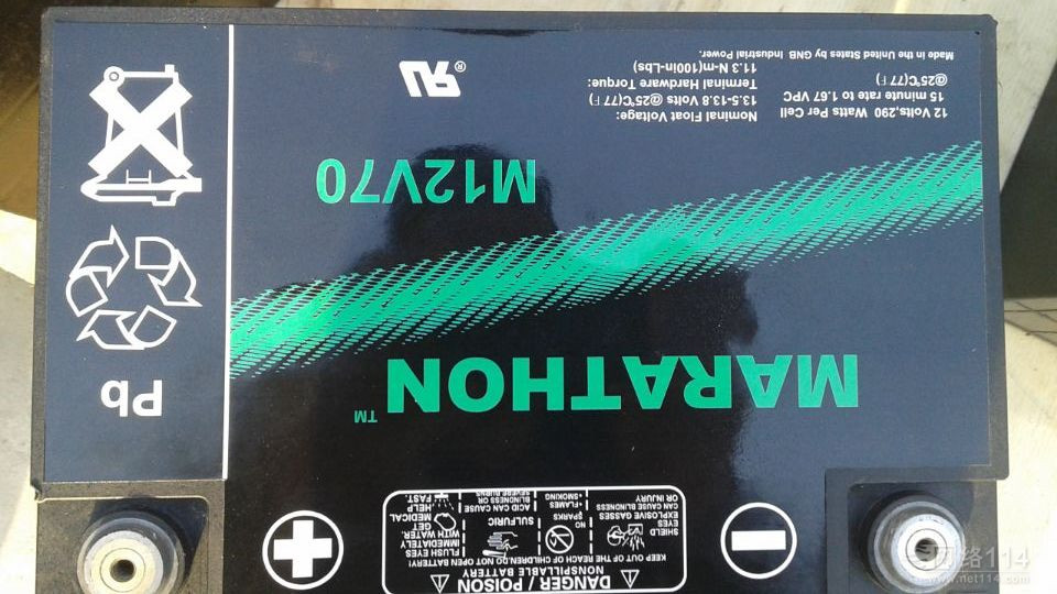 GNB蓄电池M12V70 12V70AH后备电源 UPS电源配套